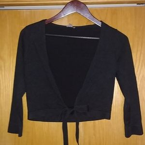 Ann Taylor 3/4 sleeve cropped knit top
